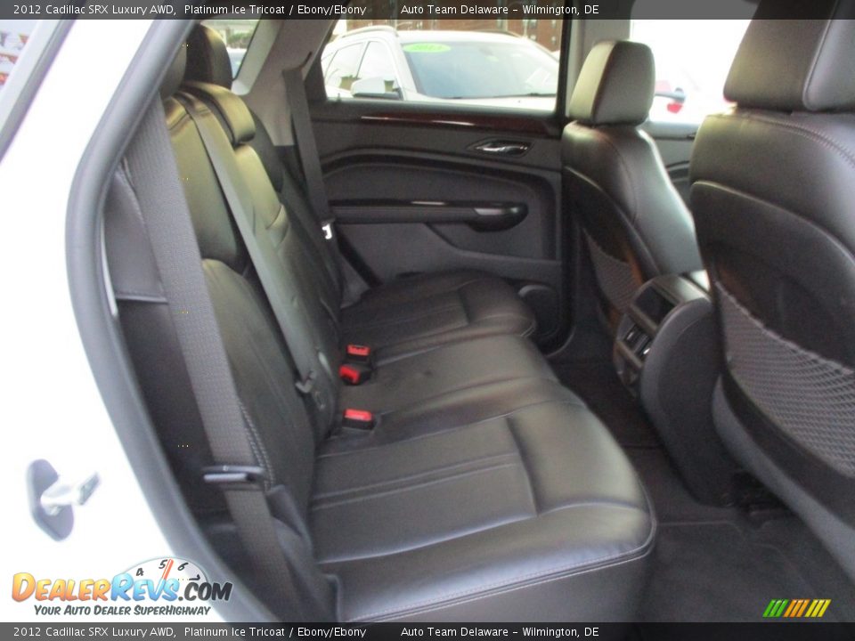 2012 Cadillac SRX Luxury AWD Platinum Ice Tricoat / Ebony/Ebony Photo #21