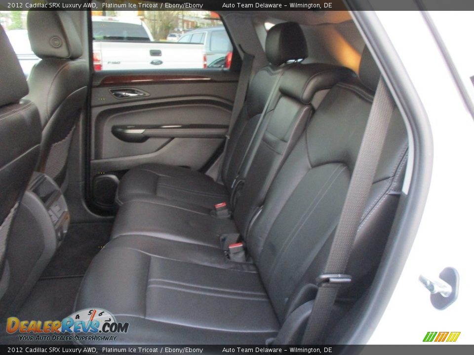 2012 Cadillac SRX Luxury AWD Platinum Ice Tricoat / Ebony/Ebony Photo #22