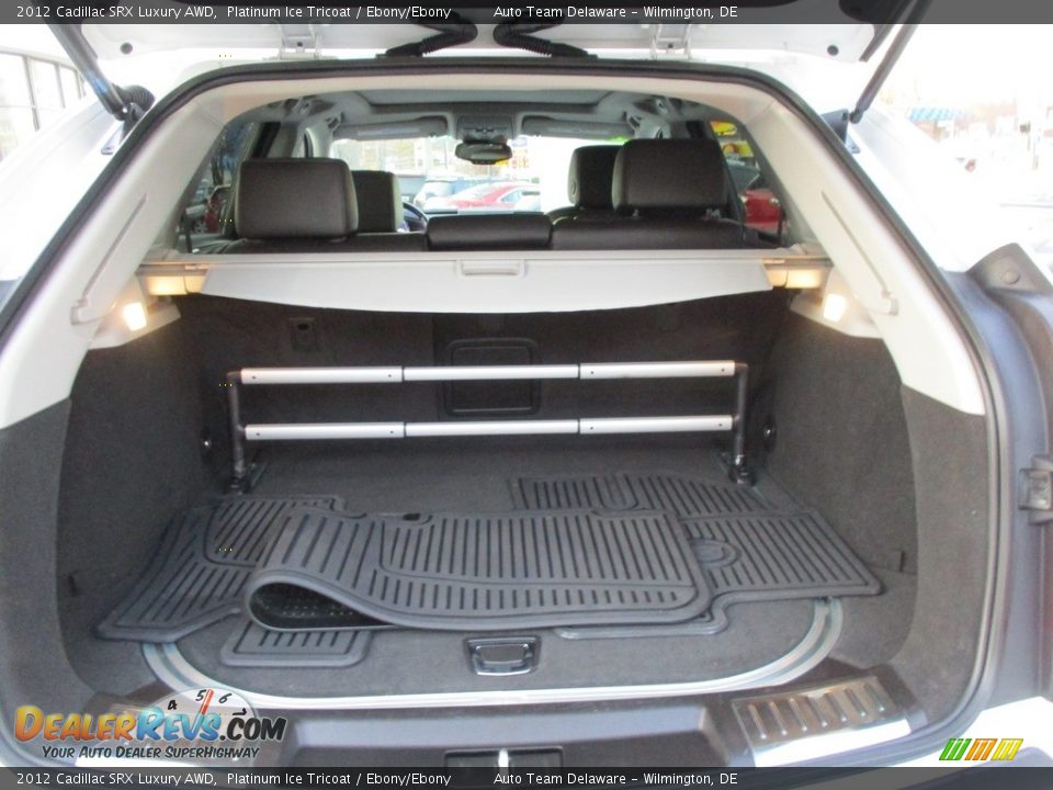 2012 Cadillac SRX Luxury AWD Platinum Ice Tricoat / Ebony/Ebony Photo #23
