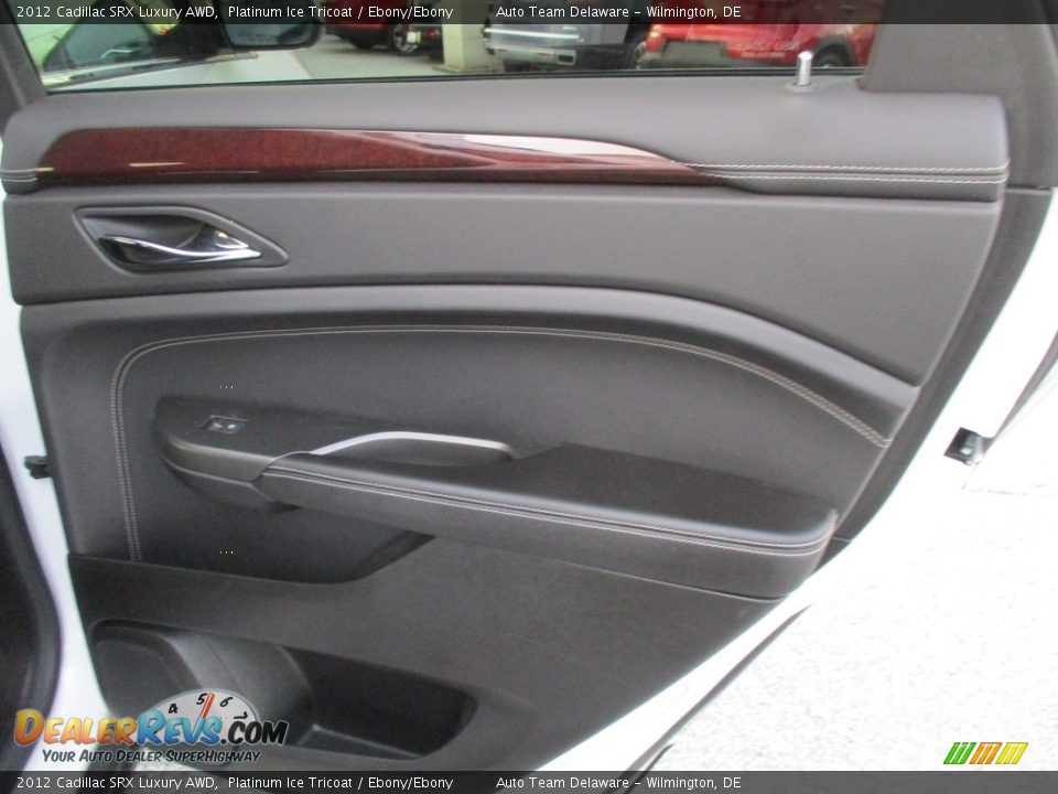 2012 Cadillac SRX Luxury AWD Platinum Ice Tricoat / Ebony/Ebony Photo #26