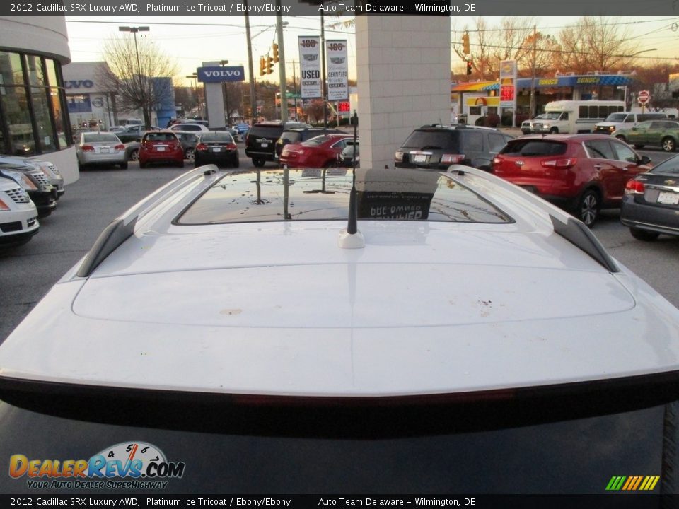 2012 Cadillac SRX Luxury AWD Platinum Ice Tricoat / Ebony/Ebony Photo #29