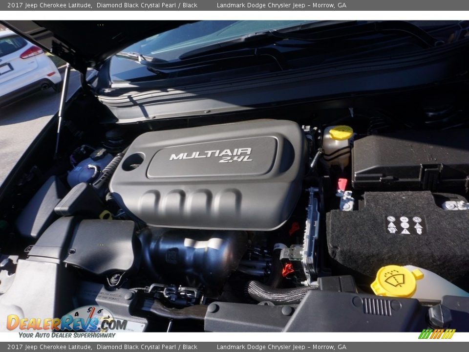 2017 Jeep Cherokee Latitude Diamond Black Crystal Pearl / Black Photo #8