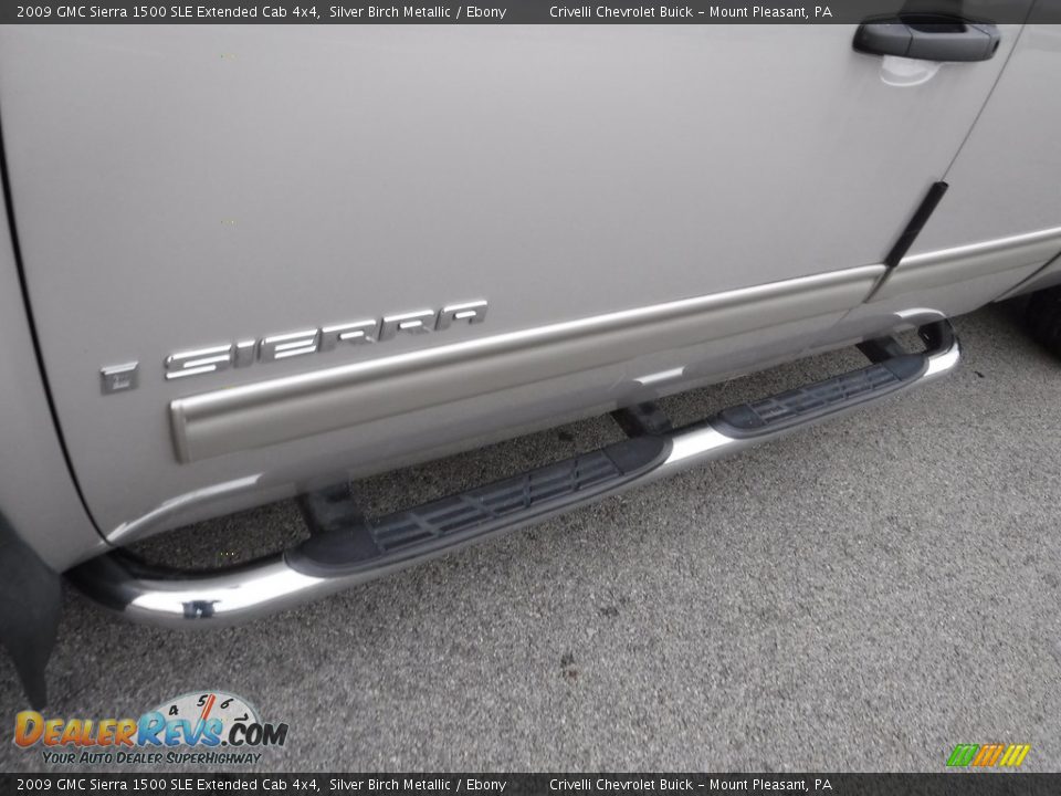 2009 GMC Sierra 1500 SLE Extended Cab 4x4 Silver Birch Metallic / Ebony Photo #3