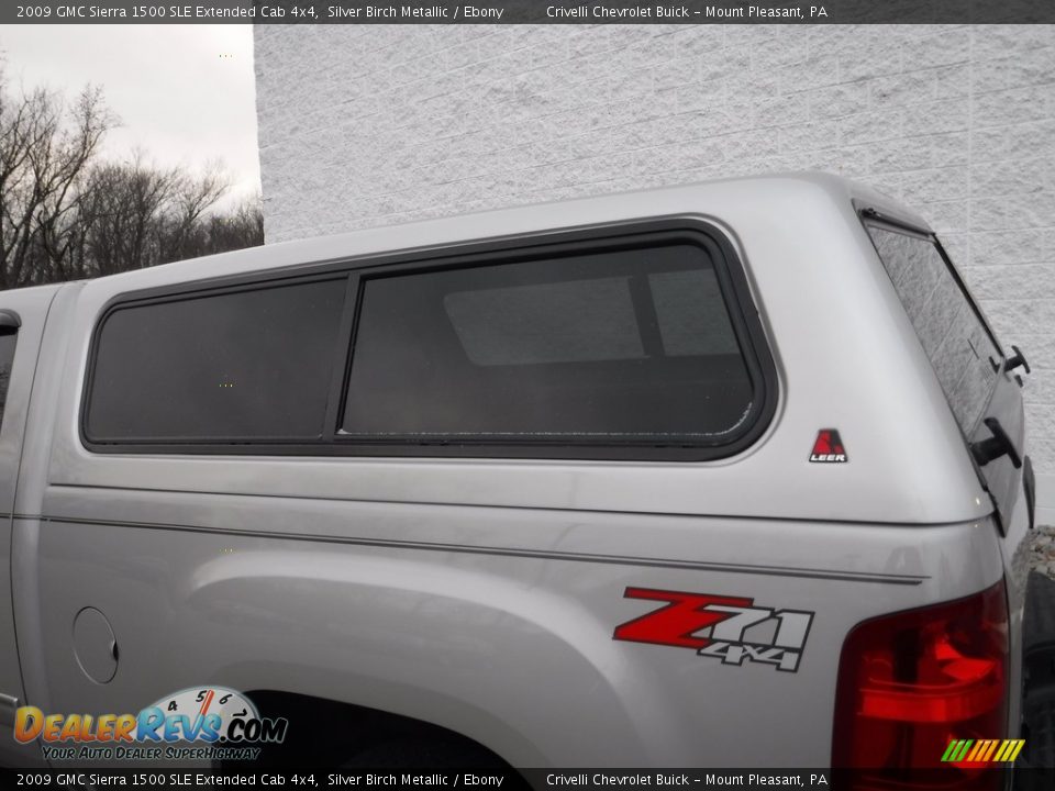2009 GMC Sierra 1500 SLE Extended Cab 4x4 Silver Birch Metallic / Ebony Photo #6