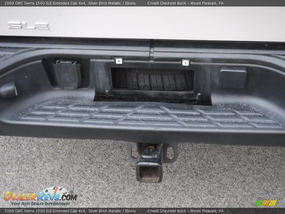 2009 GMC Sierra 1500 SLE Extended Cab 4x4 Silver Birch Metallic / Ebony Photo #12