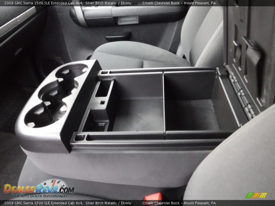 2009 GMC Sierra 1500 SLE Extended Cab 4x4 Silver Birch Metallic / Ebony Photo #23