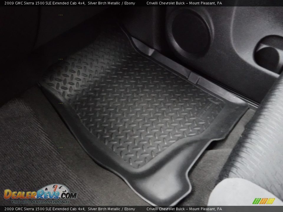 2009 GMC Sierra 1500 SLE Extended Cab 4x4 Silver Birch Metallic / Ebony Photo #24