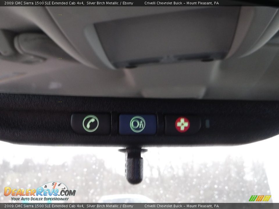 2009 GMC Sierra 1500 SLE Extended Cab 4x4 Silver Birch Metallic / Ebony Photo #25