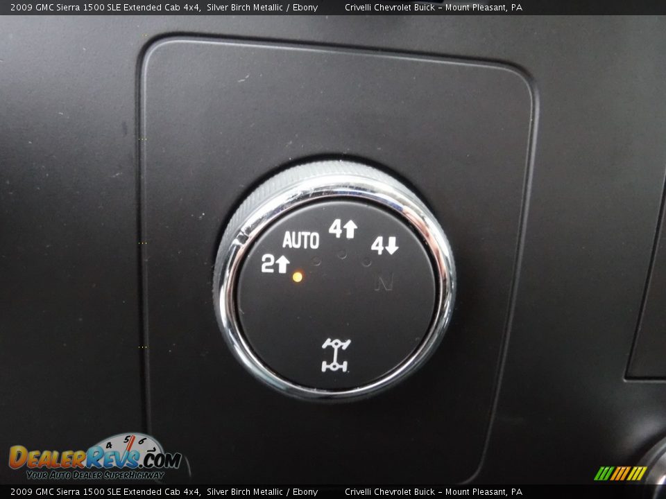 2009 GMC Sierra 1500 SLE Extended Cab 4x4 Silver Birch Metallic / Ebony Photo #28