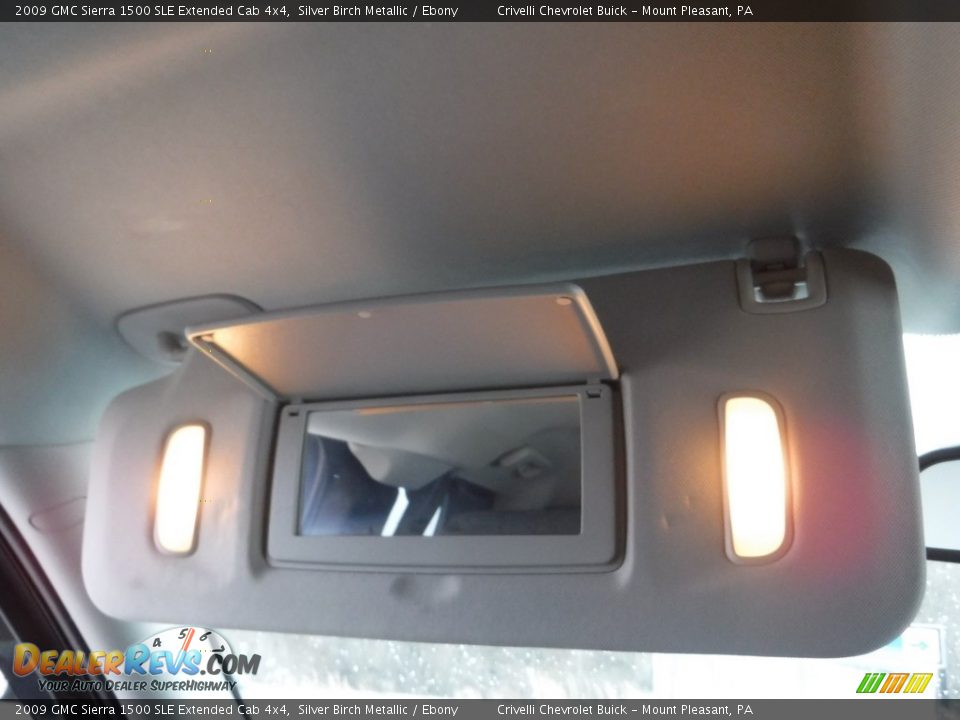 2009 GMC Sierra 1500 SLE Extended Cab 4x4 Silver Birch Metallic / Ebony Photo #32