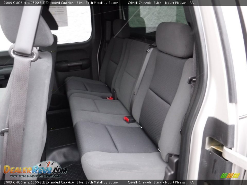 2009 GMC Sierra 1500 SLE Extended Cab 4x4 Silver Birch Metallic / Ebony Photo #33