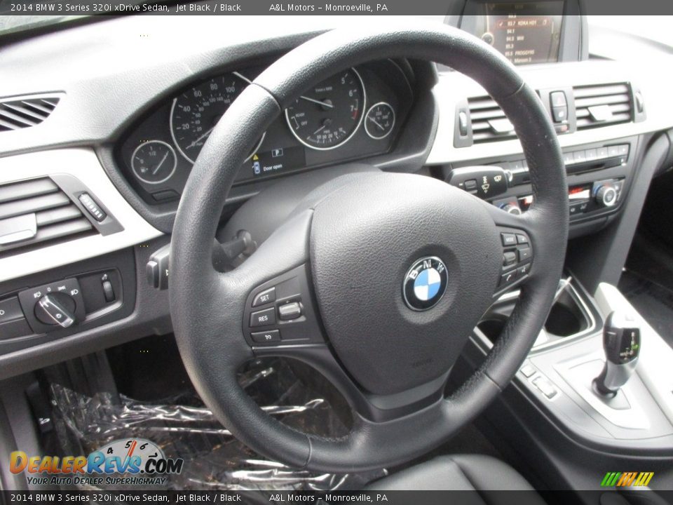2014 BMW 3 Series 320i xDrive Sedan Jet Black / Black Photo #14
