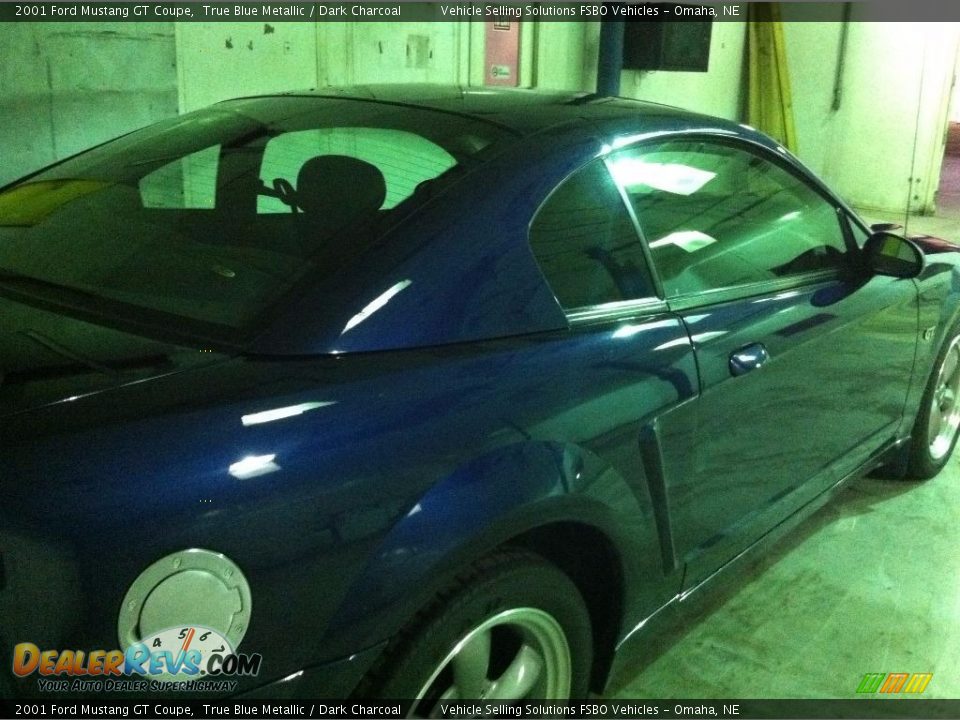 2001 Ford Mustang GT Coupe True Blue Metallic / Dark Charcoal Photo #4