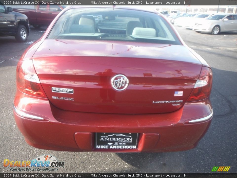 2007 Buick LaCrosse CX Dark Garnet Metallic / Gray Photo #6