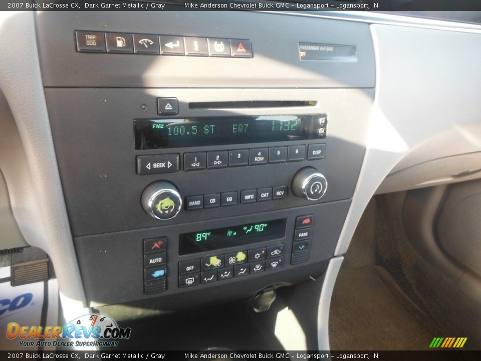 2007 Buick LaCrosse CX Dark Garnet Metallic / Gray Photo #8