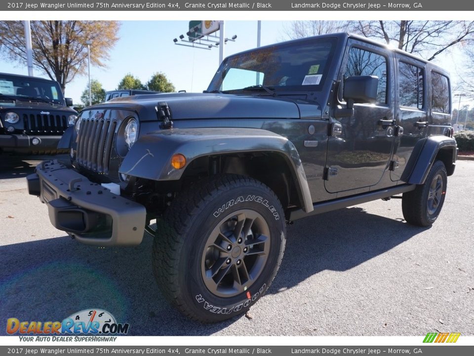 2017 Jeep Wrangler Unlimited 75th Anniversary Edition 4x4 Granite Crystal Metallic / Black Photo #1