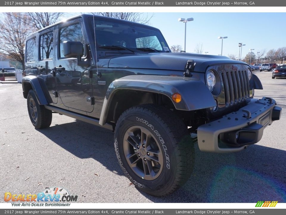 2017 Jeep Wrangler Unlimited 75th Anniversary Edition 4x4 Granite Crystal Metallic / Black Photo #4