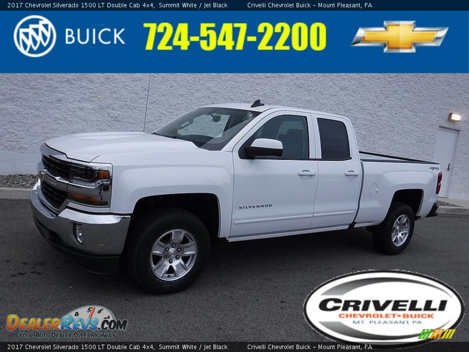 2017 Chevrolet Silverado 1500 LT Double Cab 4x4 Summit White / Jet Black Photo #1