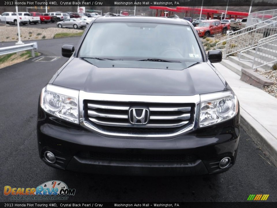 2013 Honda Pilot Touring 4WD Crystal Black Pearl / Gray Photo #5