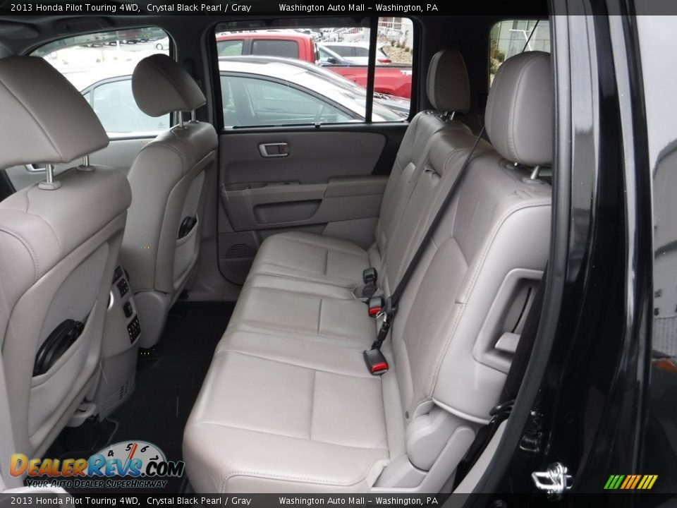 2013 Honda Pilot Touring 4WD Crystal Black Pearl / Gray Photo #23