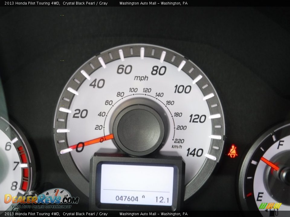 2013 Honda Pilot Touring 4WD Crystal Black Pearl / Gray Photo #30