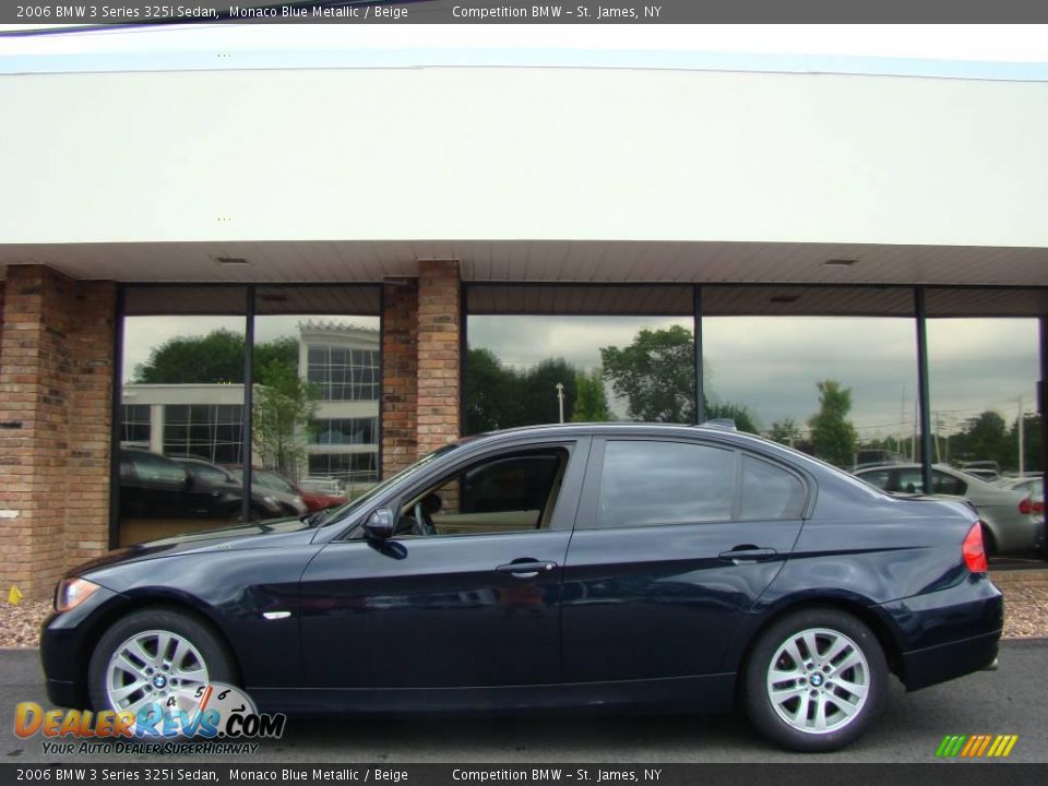 2006 BMW 3 Series 325i Sedan Monaco Blue Metallic / Beige Photo #3