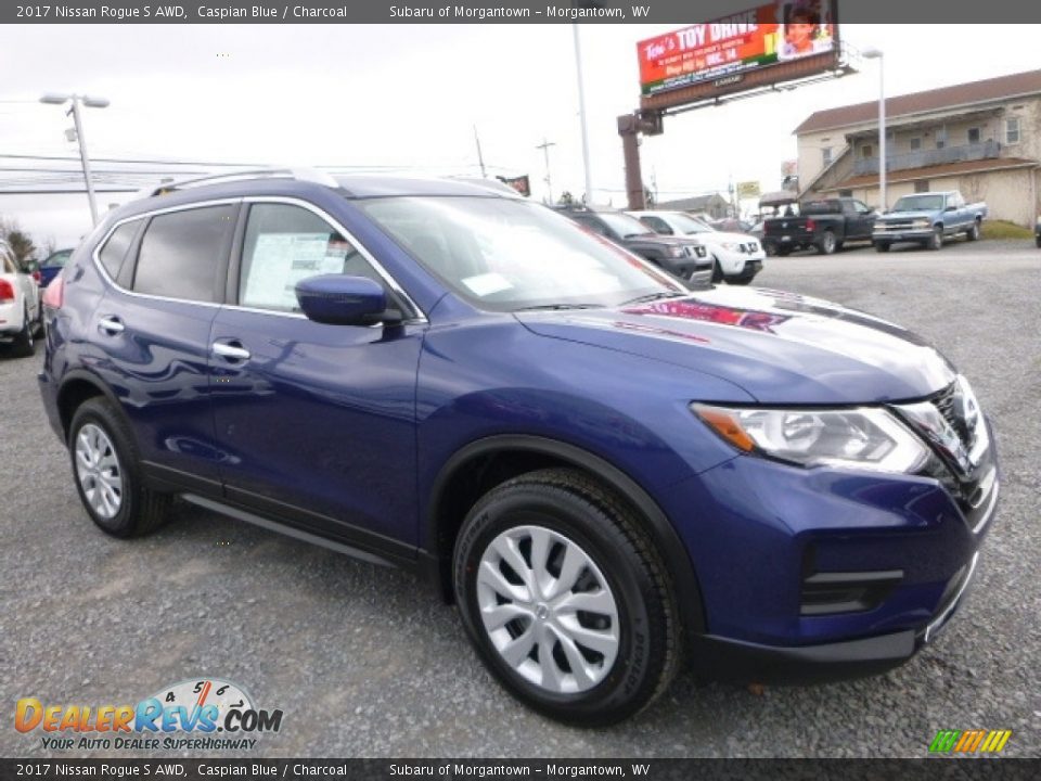 2017 Nissan Rogue S AWD Caspian Blue / Charcoal Photo #1