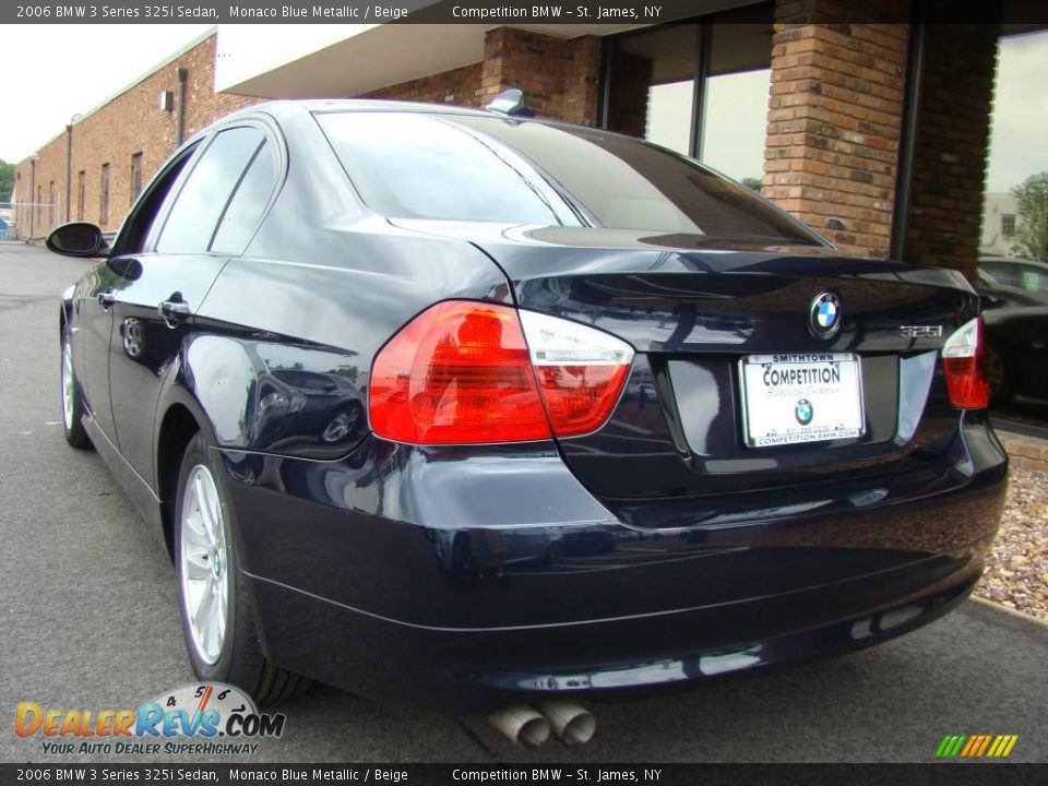 2006 BMW 3 Series 325i Sedan Monaco Blue Metallic / Beige Photo #4