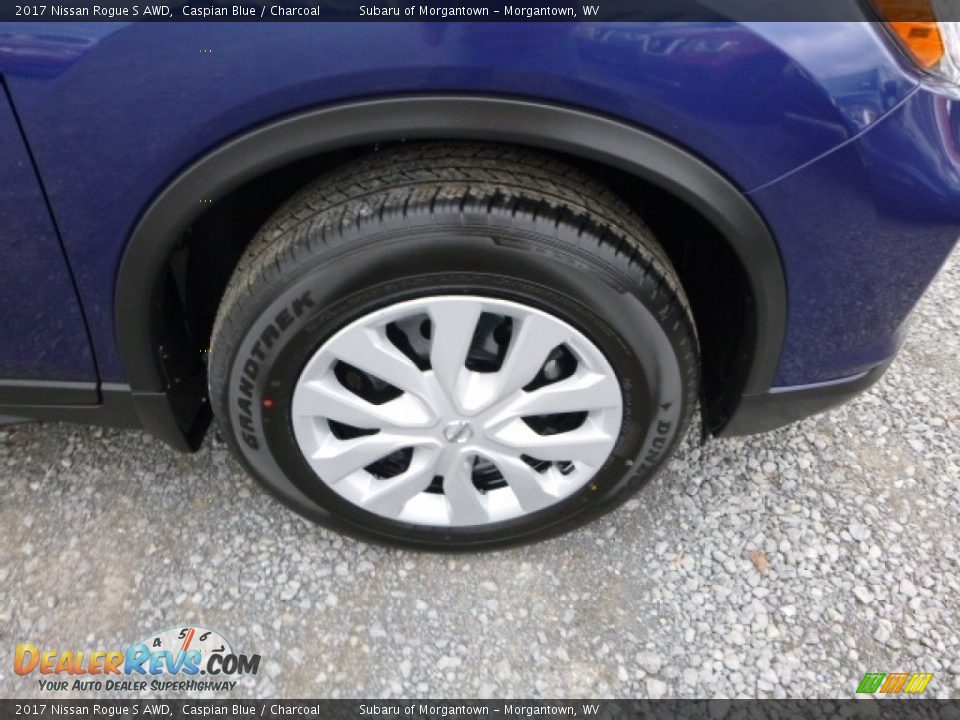 2017 Nissan Rogue S AWD Caspian Blue / Charcoal Photo #2