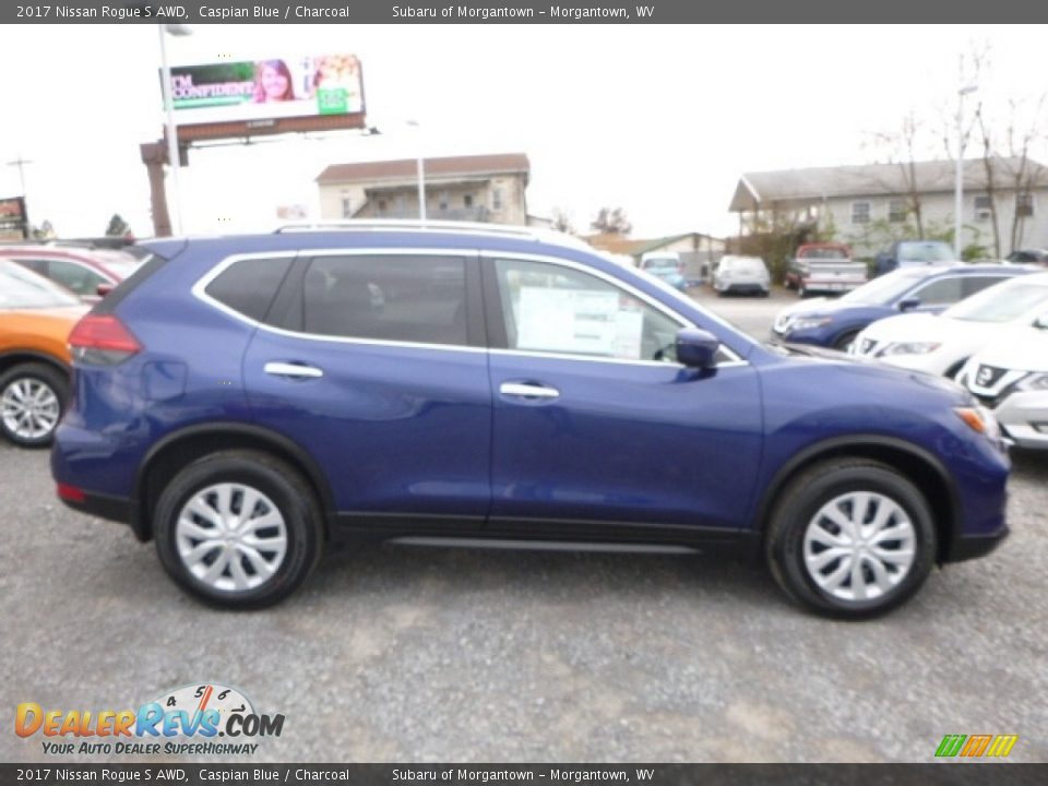 2017 Nissan Rogue S AWD Caspian Blue / Charcoal Photo #6