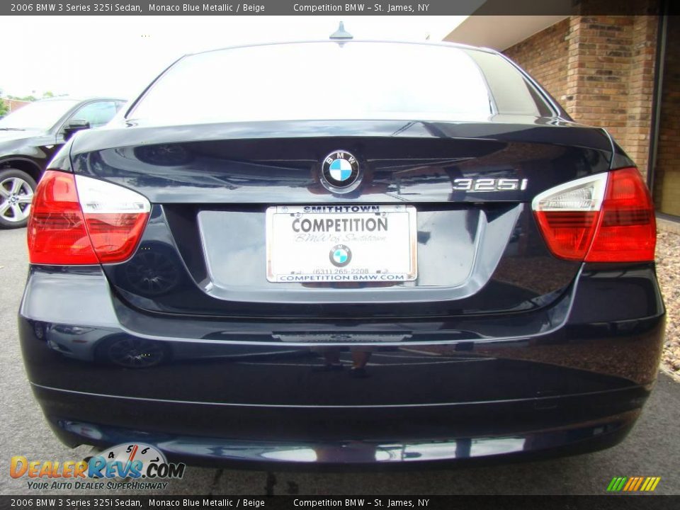 2006 BMW 3 Series 325i Sedan Monaco Blue Metallic / Beige Photo #5