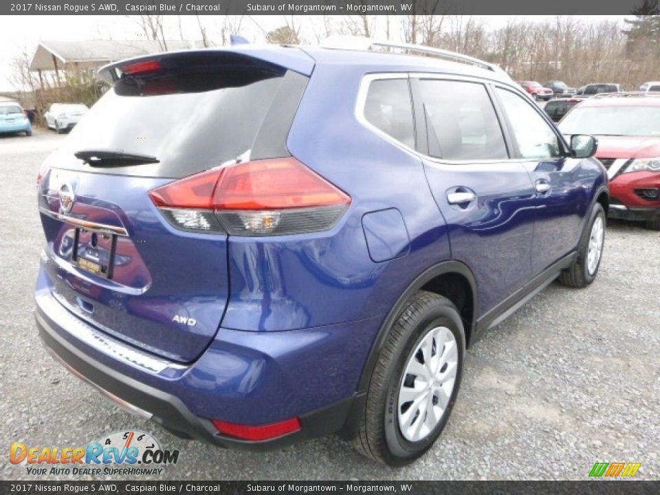 2017 Nissan Rogue S AWD Caspian Blue / Charcoal Photo #7