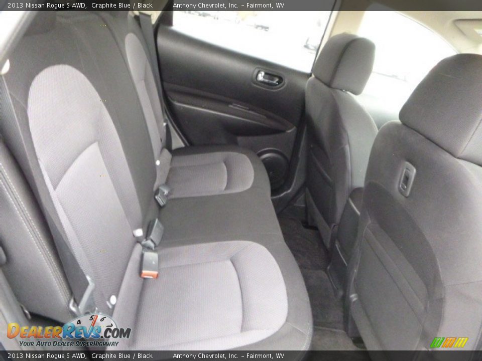2013 Nissan Rogue S AWD Graphite Blue / Black Photo #5