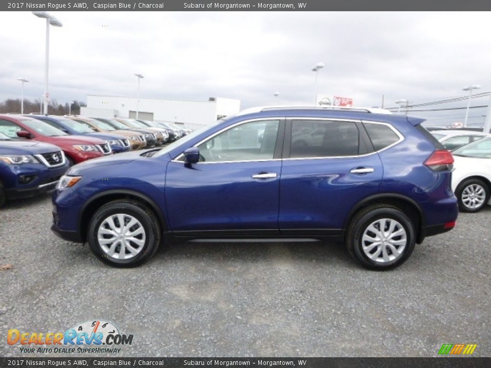 2017 Nissan Rogue S AWD Caspian Blue / Charcoal Photo #10