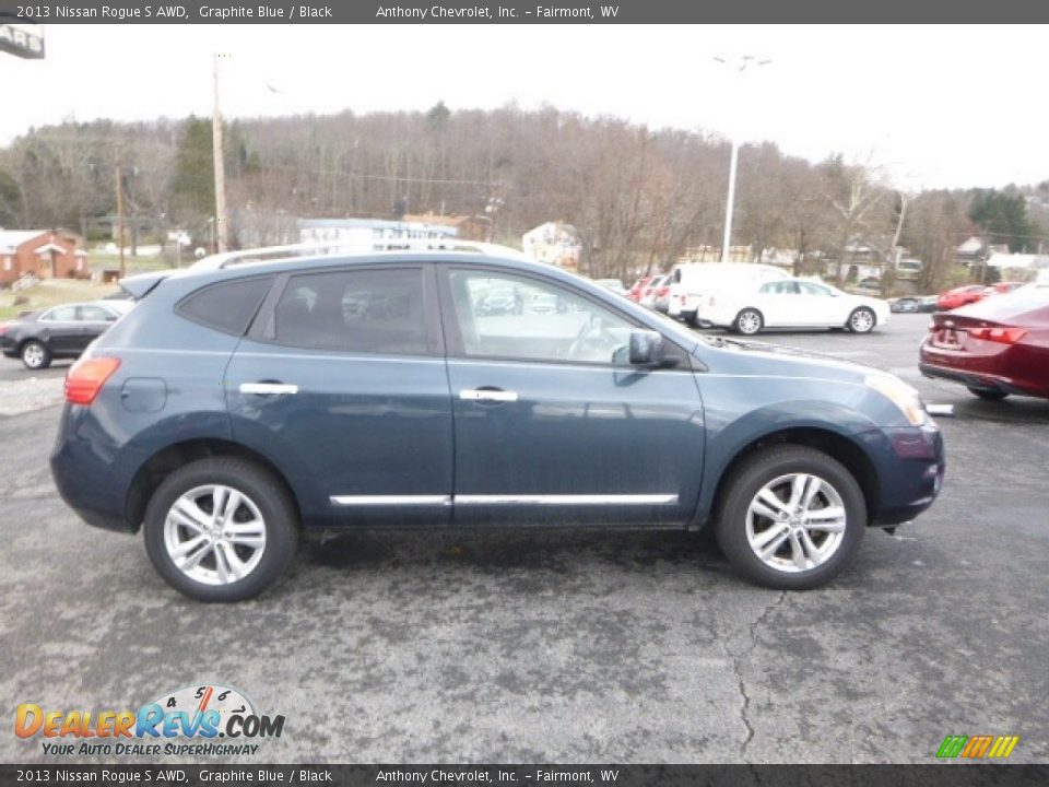 2013 Nissan Rogue S AWD Graphite Blue / Black Photo #6