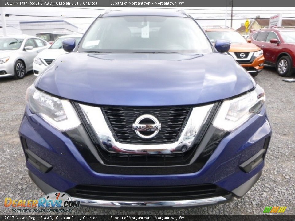 2017 Nissan Rogue S AWD Caspian Blue / Charcoal Photo #12