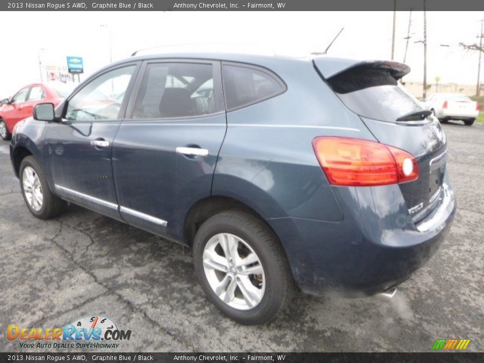 2013 Nissan Rogue S AWD Graphite Blue / Black Photo #9