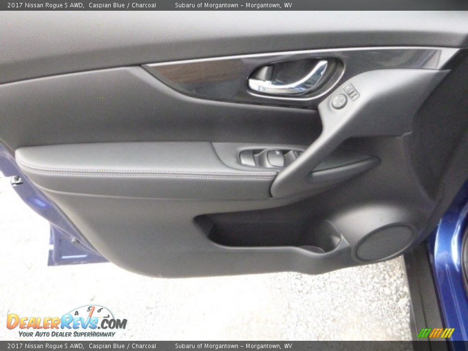 2017 Nissan Rogue S AWD Caspian Blue / Charcoal Photo #14
