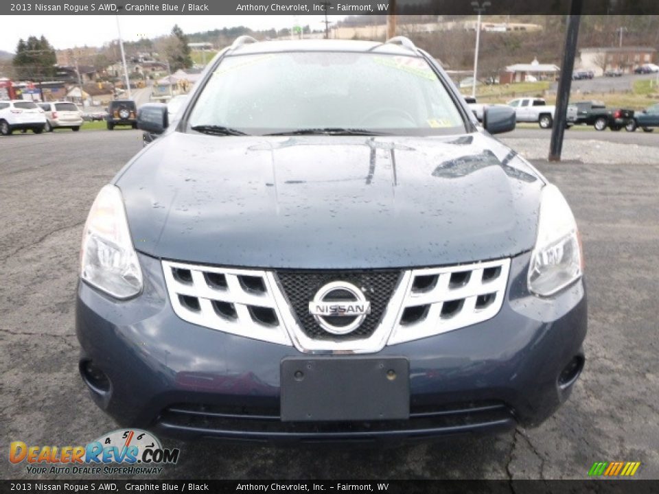 2013 Nissan Rogue S AWD Graphite Blue / Black Photo #12
