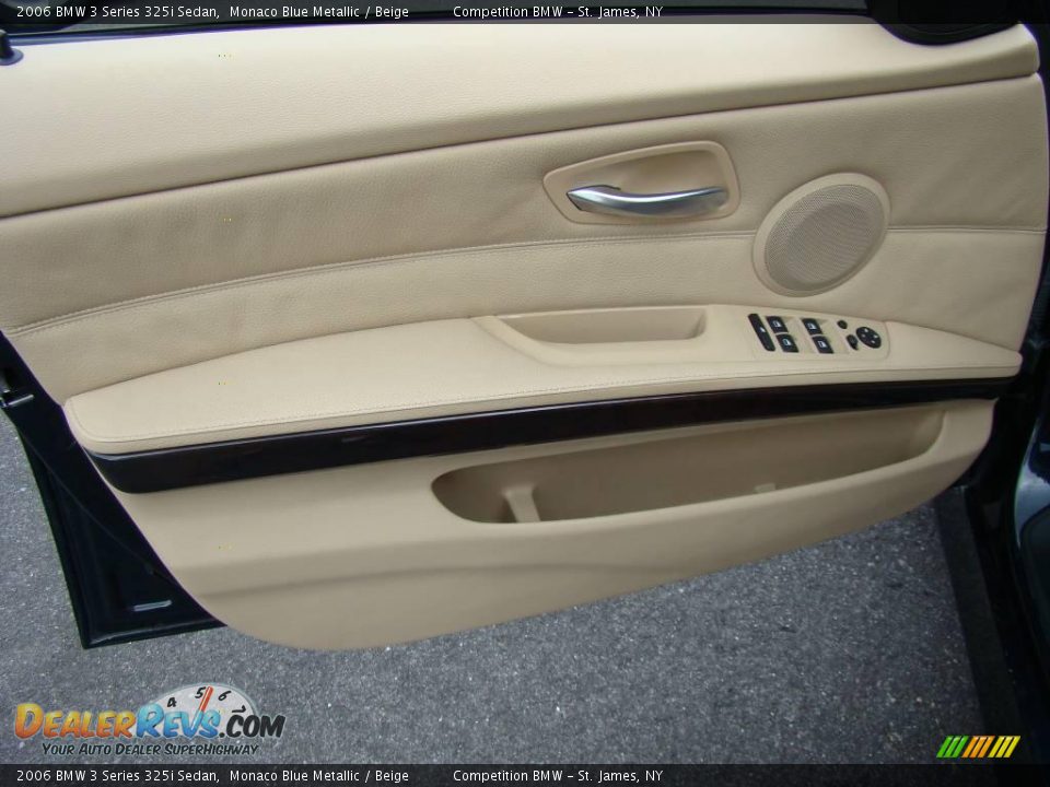 2006 BMW 3 Series 325i Sedan Monaco Blue Metallic / Beige Photo #7