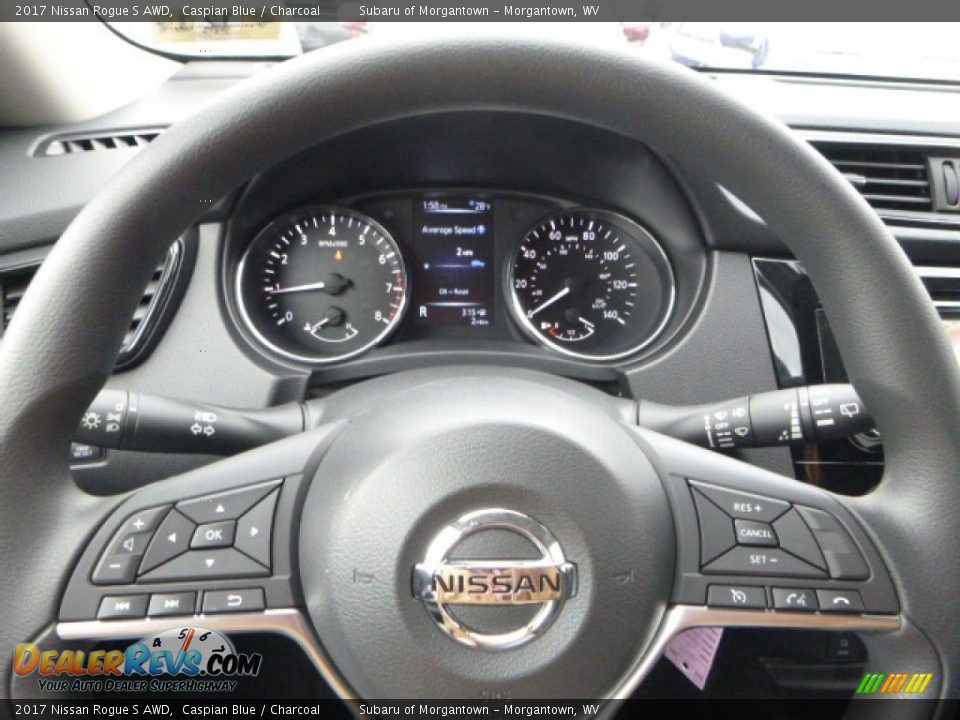 2017 Nissan Rogue S AWD Caspian Blue / Charcoal Photo #18