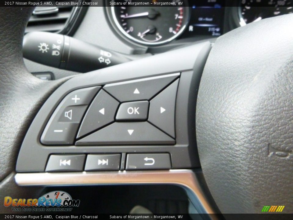 2017 Nissan Rogue S AWD Caspian Blue / Charcoal Photo #20