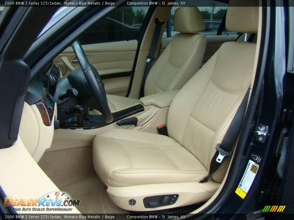 2006 BMW 3 Series 325i Sedan Monaco Blue Metallic / Beige Photo #8