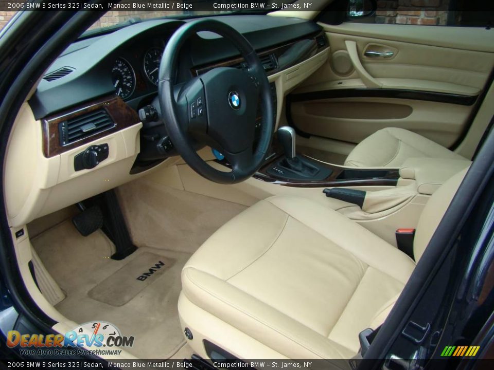 2006 BMW 3 Series 325i Sedan Monaco Blue Metallic / Beige Photo #10