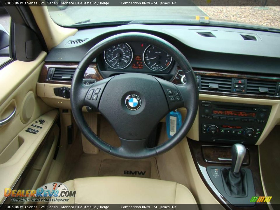 2006 BMW 3 Series 325i Sedan Monaco Blue Metallic / Beige Photo #11