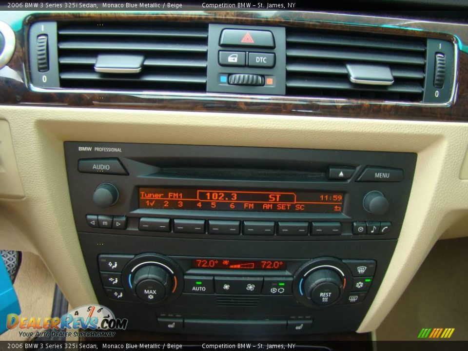 2006 BMW 3 Series 325i Sedan Monaco Blue Metallic / Beige Photo #13
