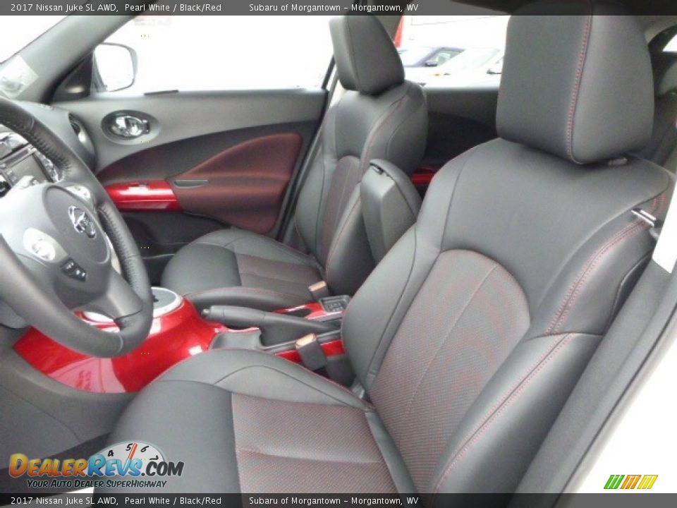 Black/Red Interior - 2017 Nissan Juke SL AWD Photo #13