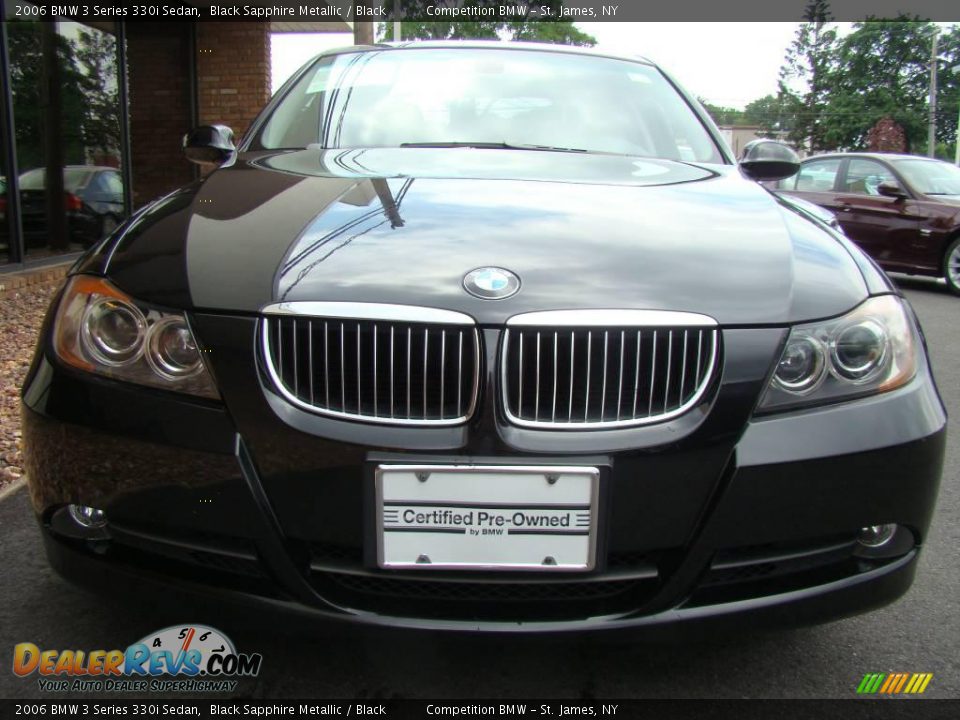 2006 BMW 3 Series 330i Sedan Black Sapphire Metallic / Black Photo #2