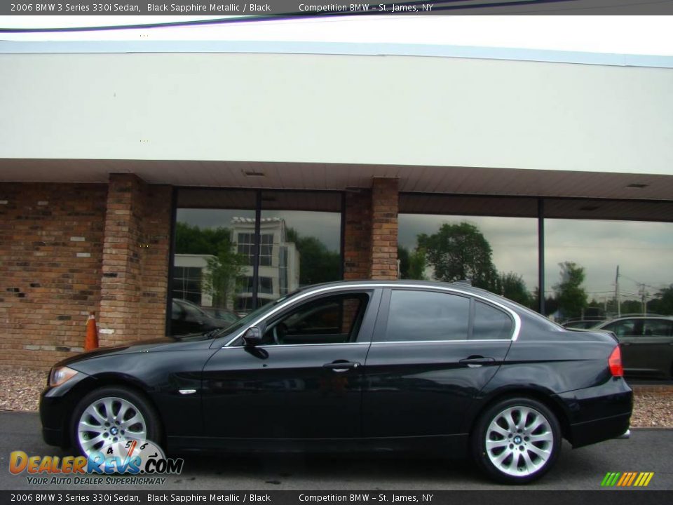 2006 BMW 3 Series 330i Sedan Black Sapphire Metallic / Black Photo #3