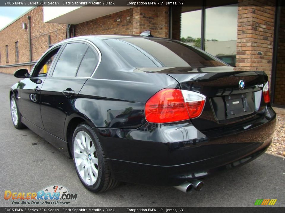 2006 BMW 3 Series 330i Sedan Black Sapphire Metallic / Black Photo #4